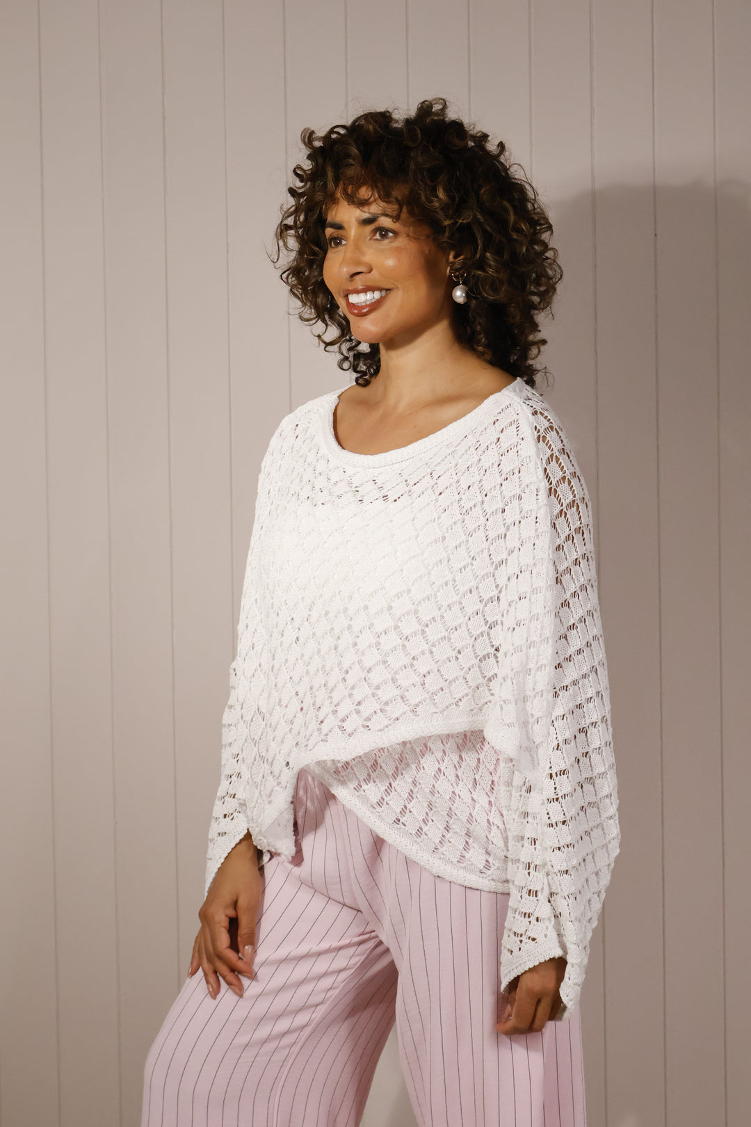 Valina Cross Layering Top White
