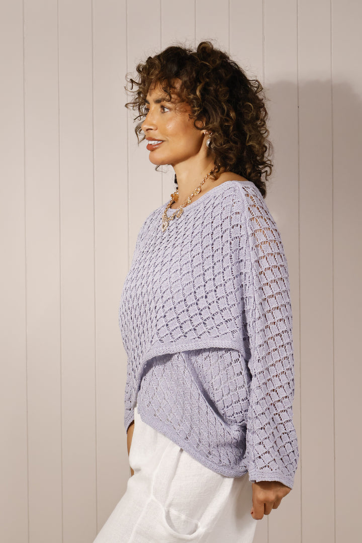 Valina Cross Layering Top Lilac