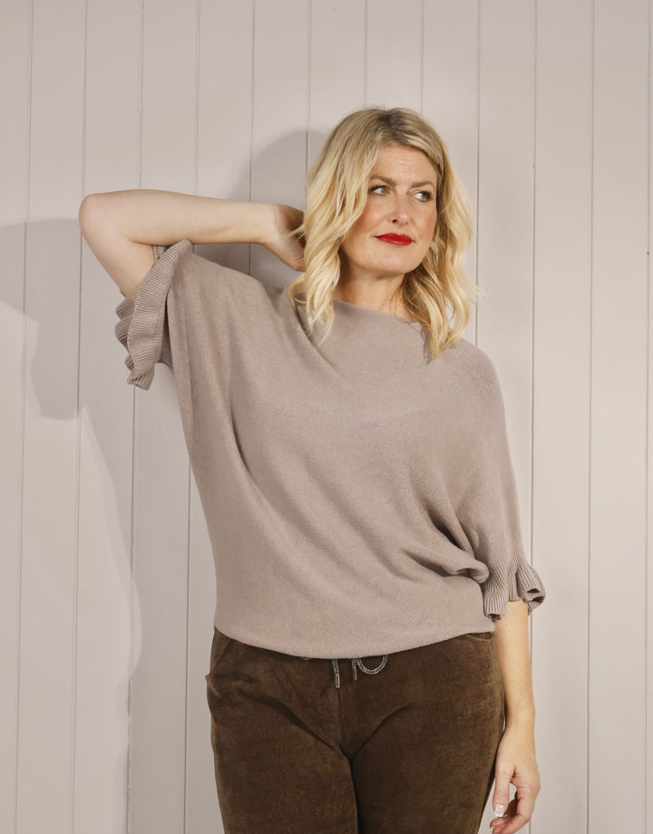 Faye Frill Jumper Mocha