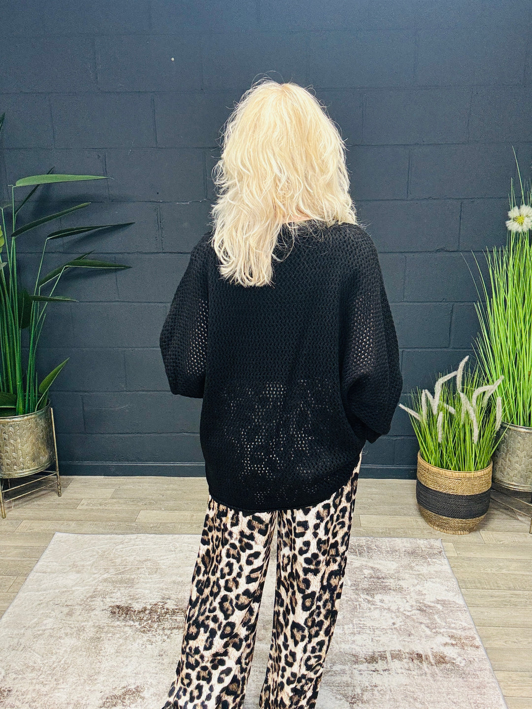 Harlow Heart Jumper Black