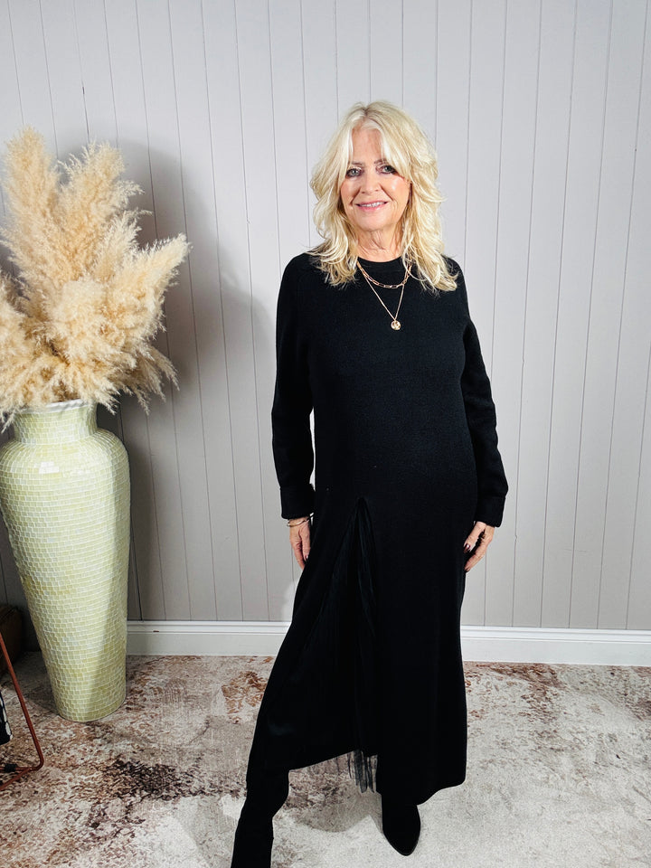 Ada Two Piece Dress Set Black