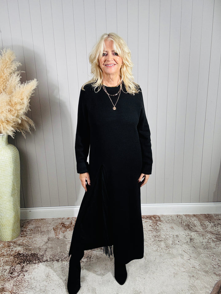 Ada Two Piece Dress Set Black