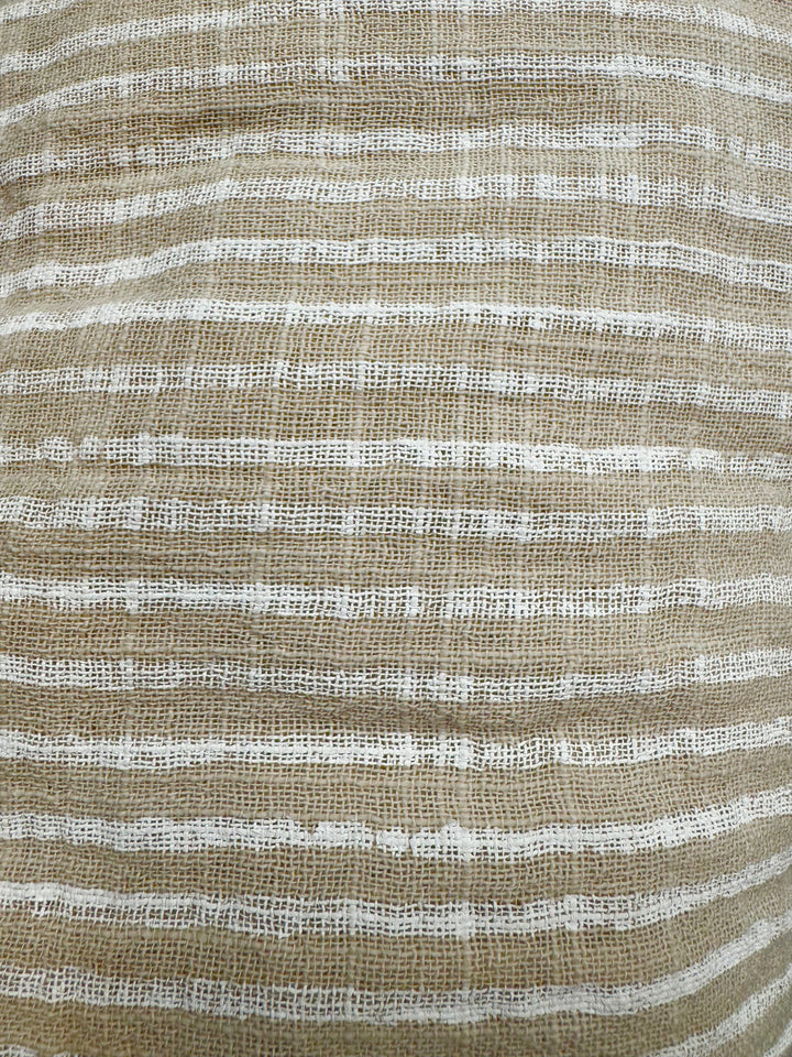 Blaire Stripe Dungarees Beige
