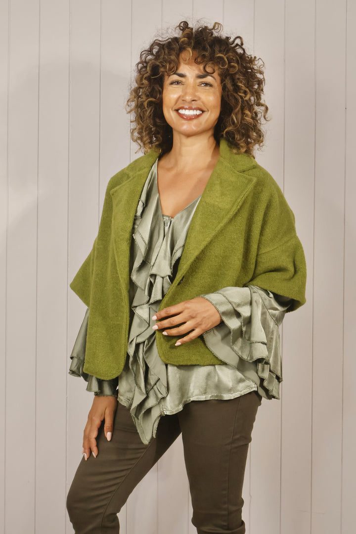 Blake Brushed Jacket Olive