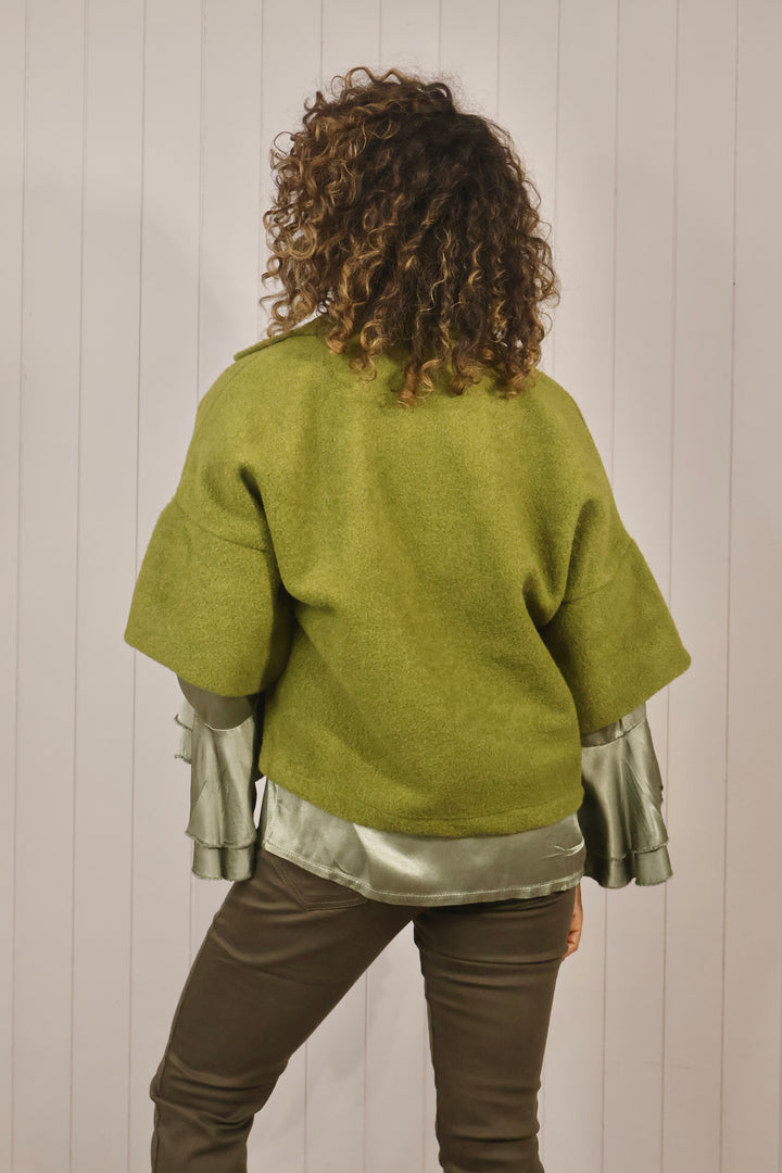 Blake Brushed Jacket Olive