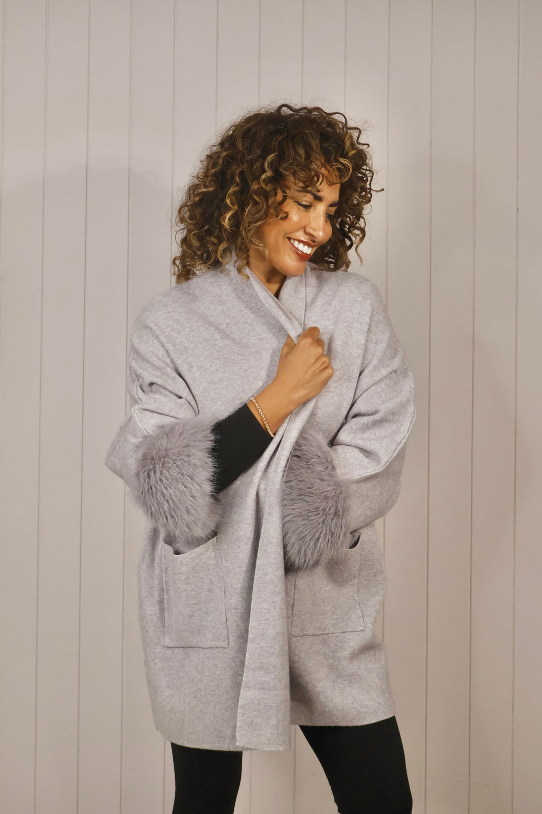 Isabelle Luxe Cardigan Grey