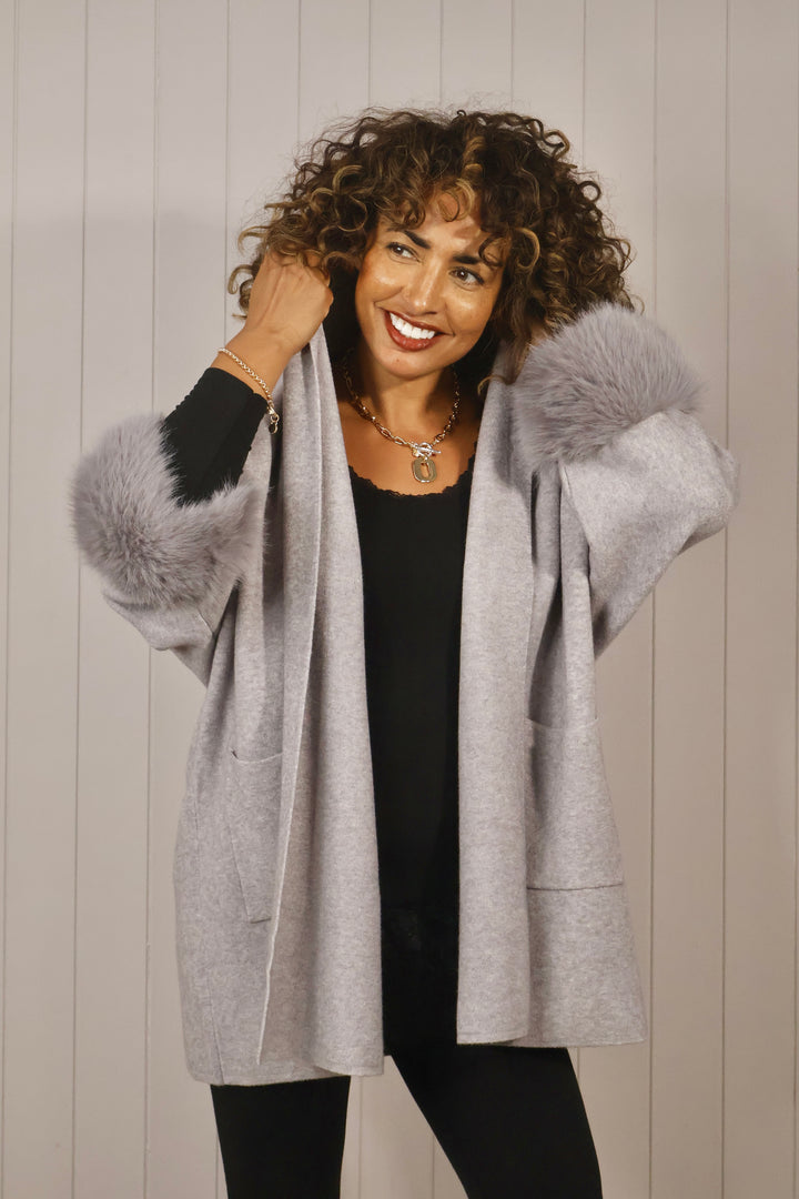 Isabelle Luxe Cardigan Grey