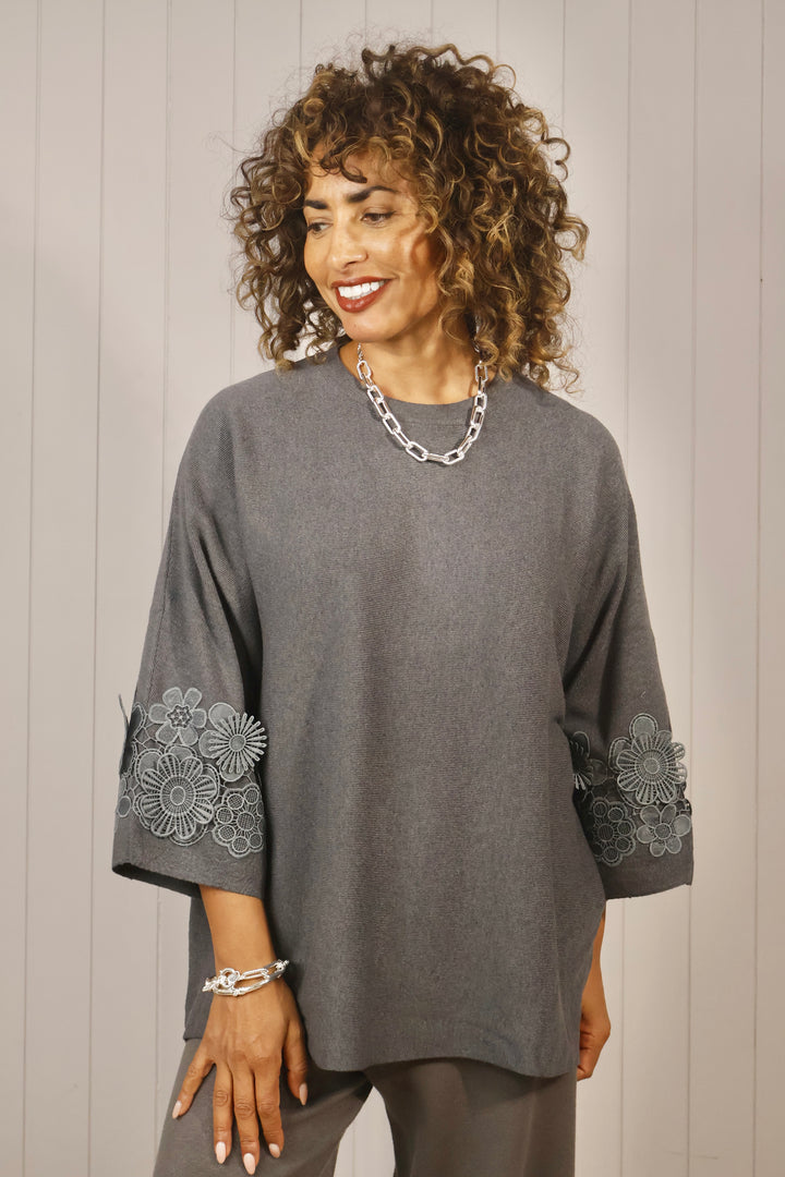 Ferrara Lace Sleeve Top