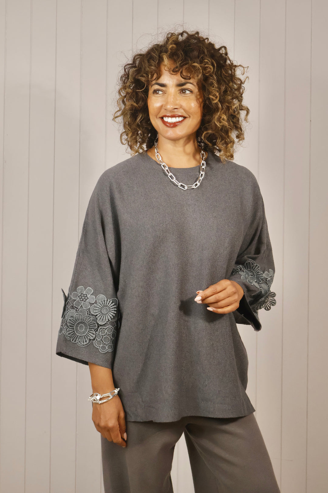 Ferrara Lace Sleeve Top