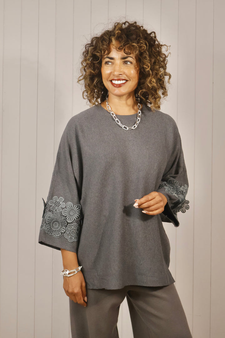 Ferrara Lace Sleeve Top