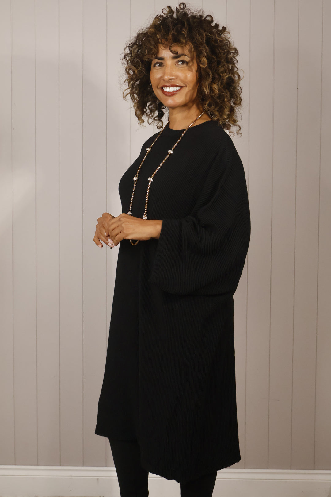 Forli Fine Ribbed Tunic Dress