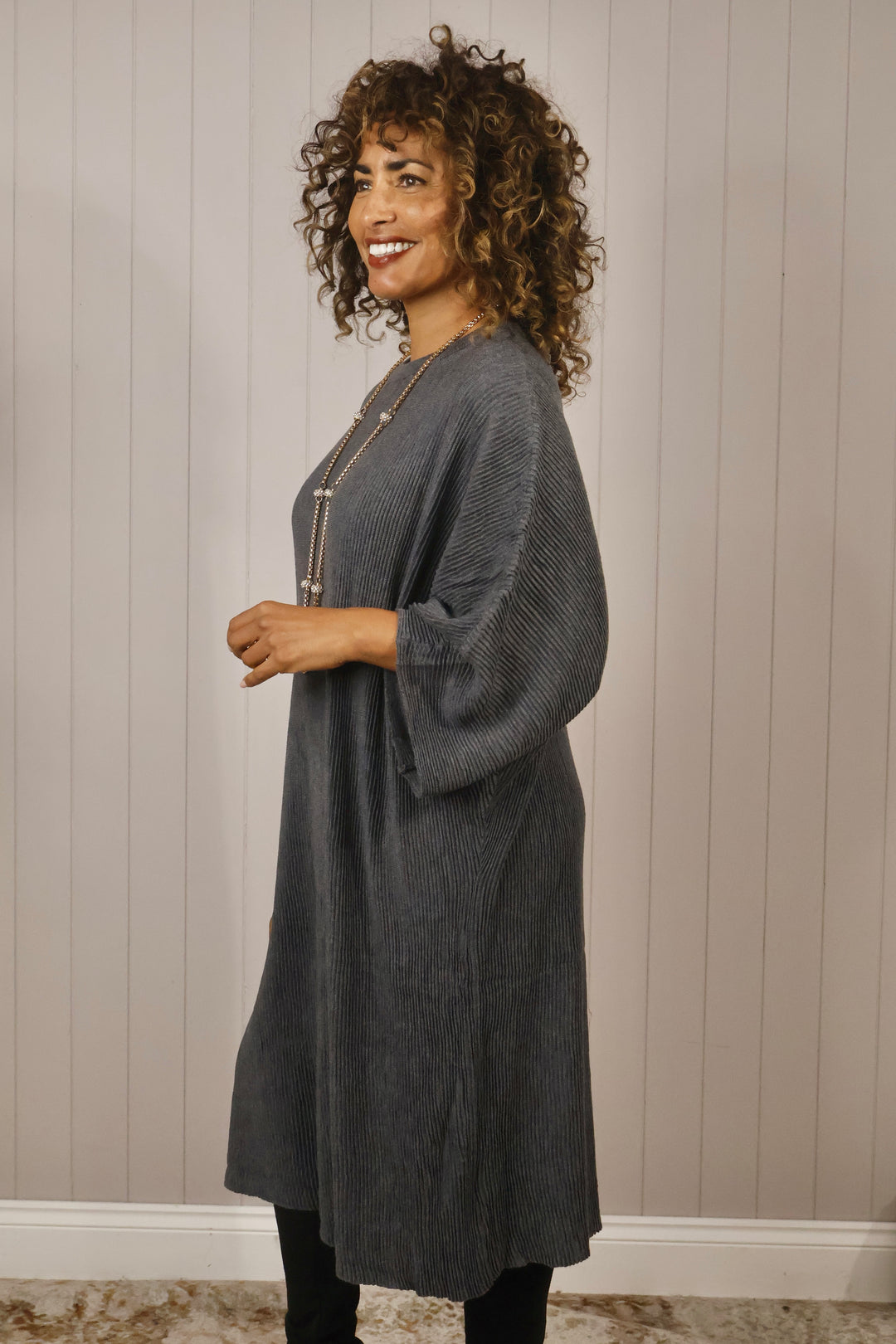 Forli Fine Ribbed Tunic Dress