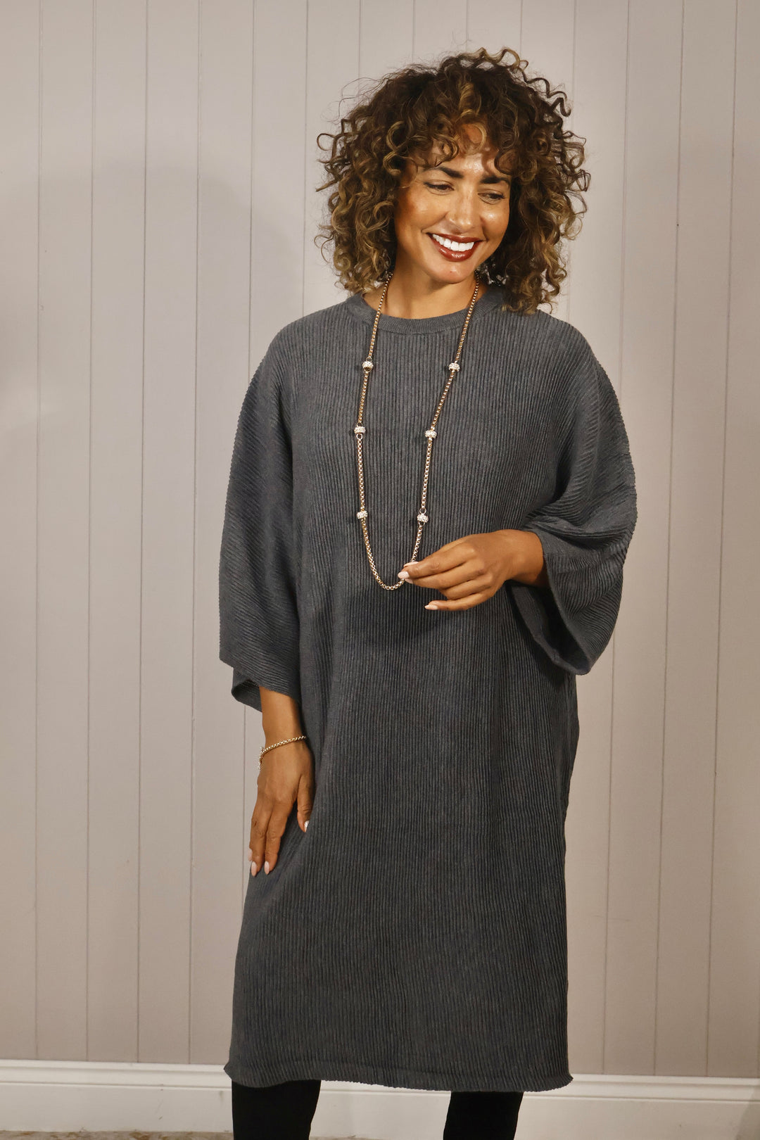 Forli Fine Ribbed Tunic Dress