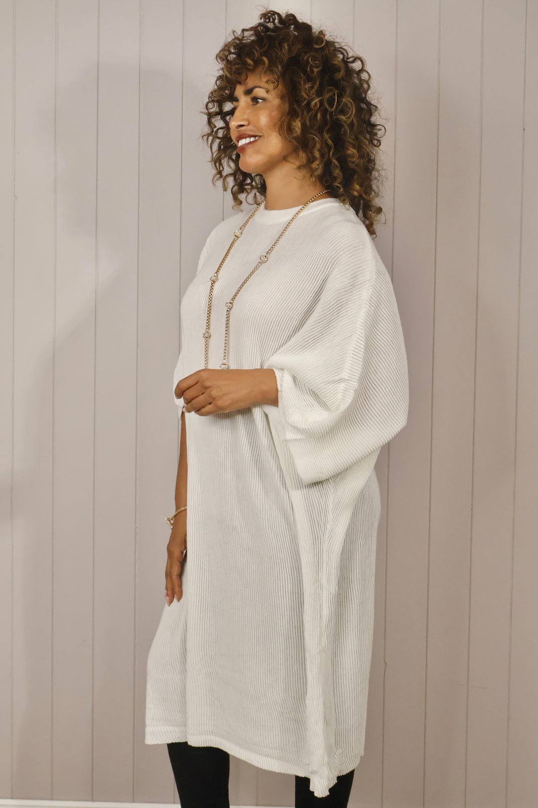 Forli Fine Ribbed Tunic Dress