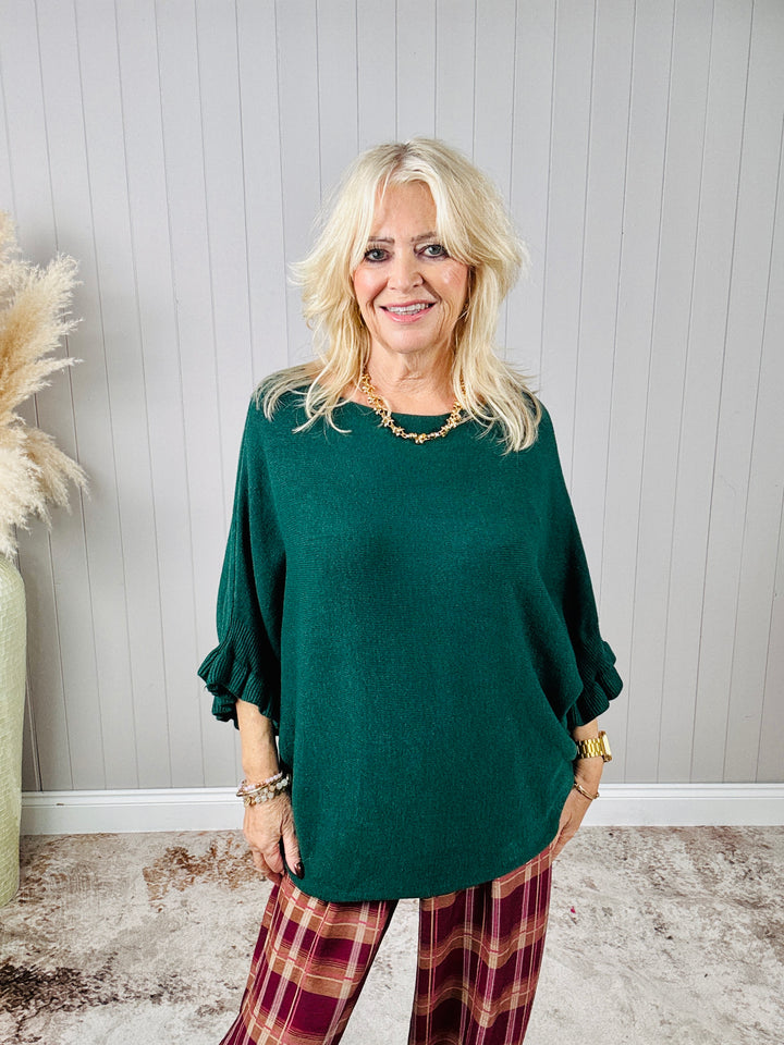 Faye Frill Jumper Green