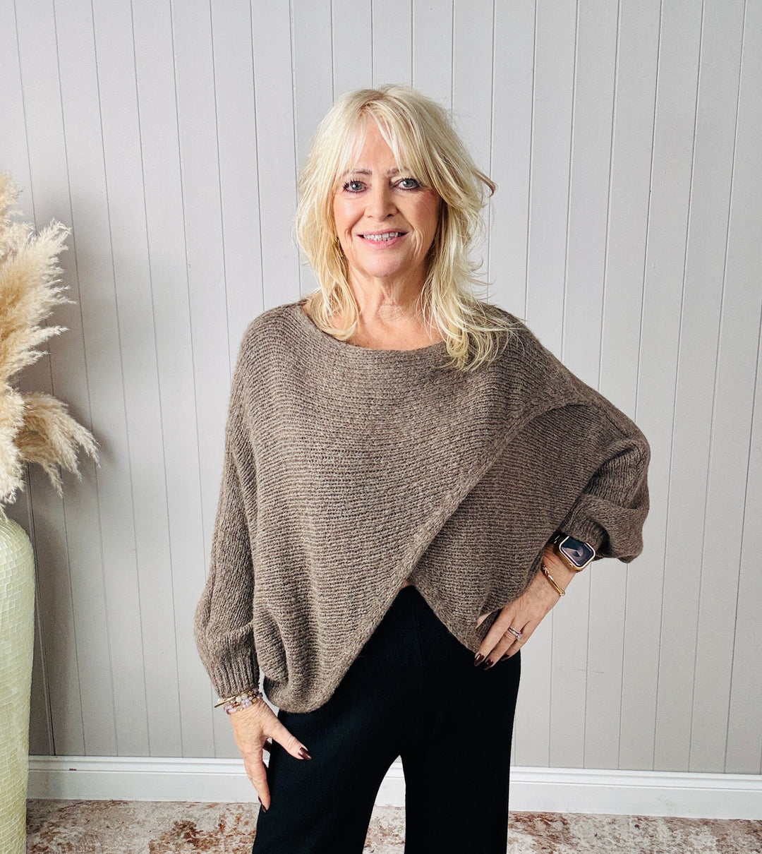 Cody Cross Layering Top Mocha