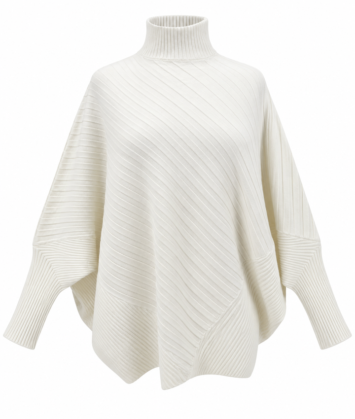 Libbie Ribbed Batwing Jumper Cream