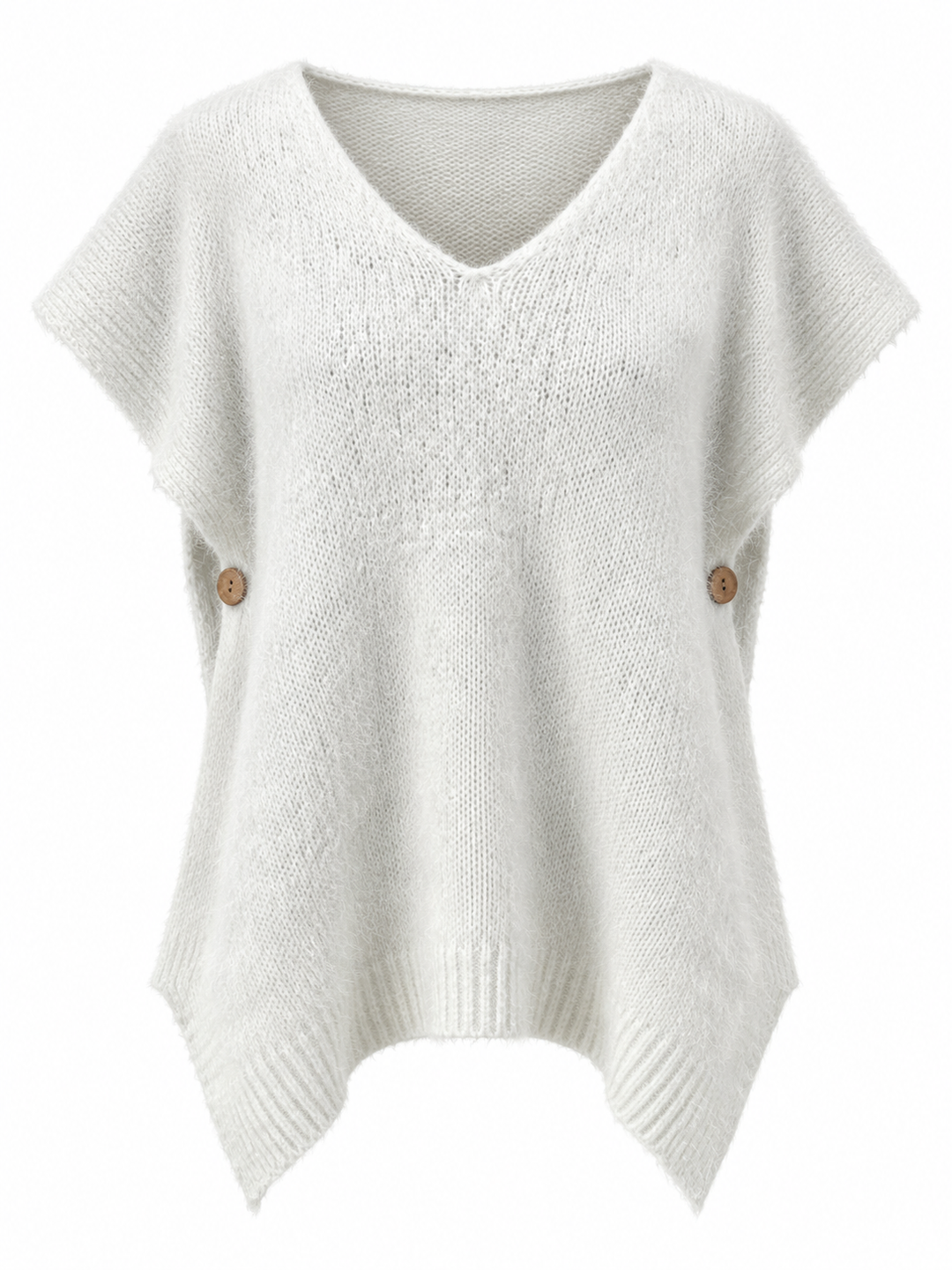 Adira Side Button Tank Top Cream