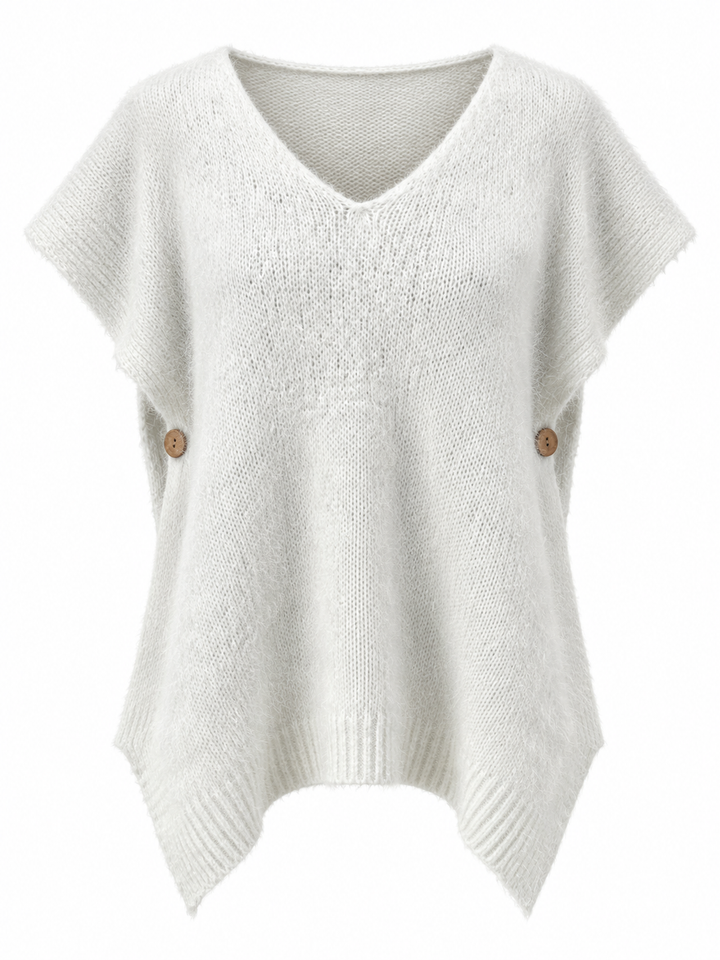 Adira Side Button Tank Top Cream