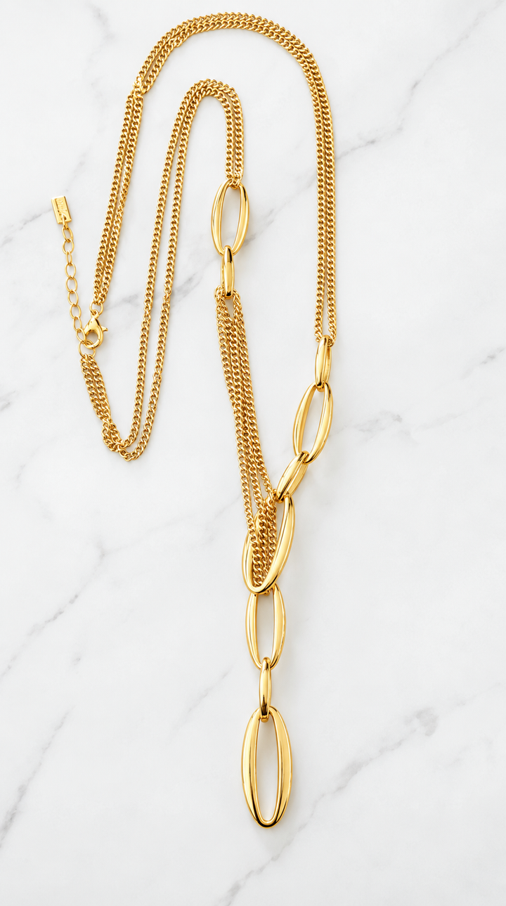 Aurelia Oval Link Gold