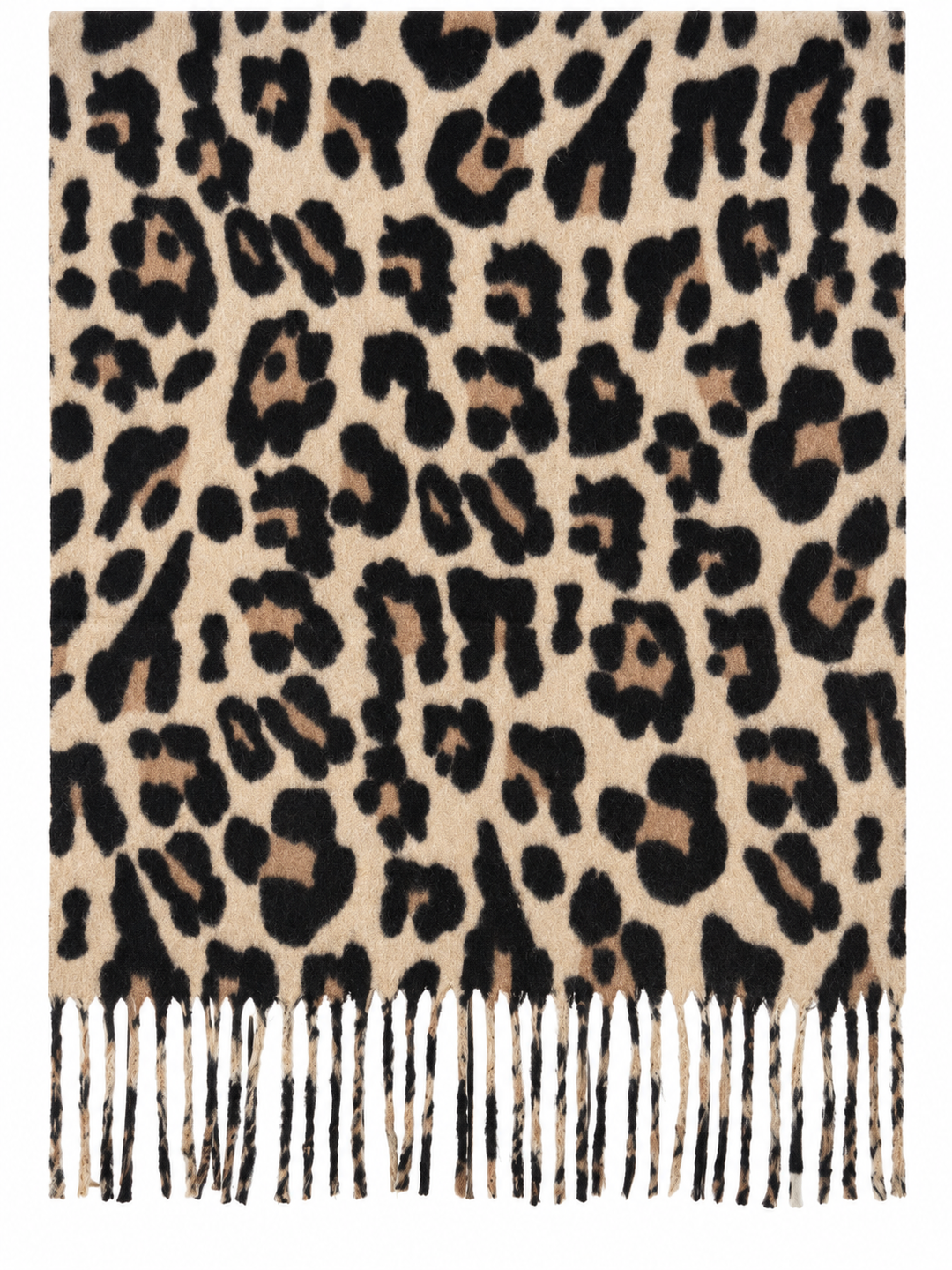 Layla Leopard Print Scarf Beige