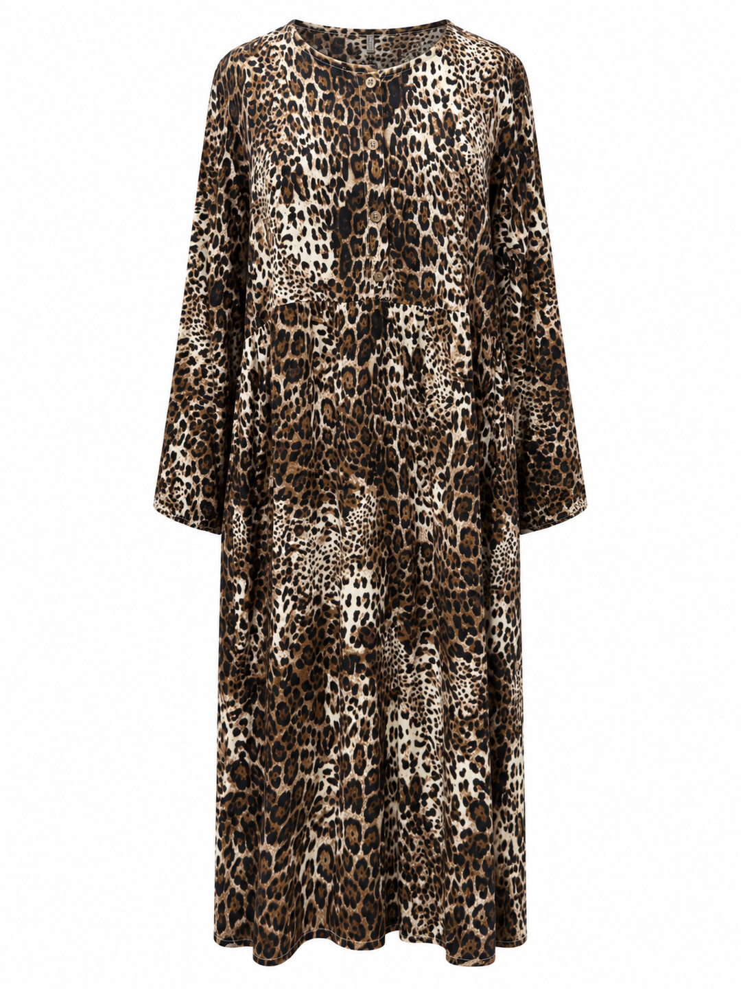 Charlotte Leopard Midi Dress Toffee