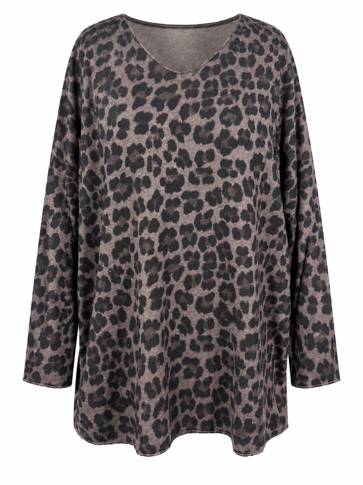 Leona Leopard Top Mocha
