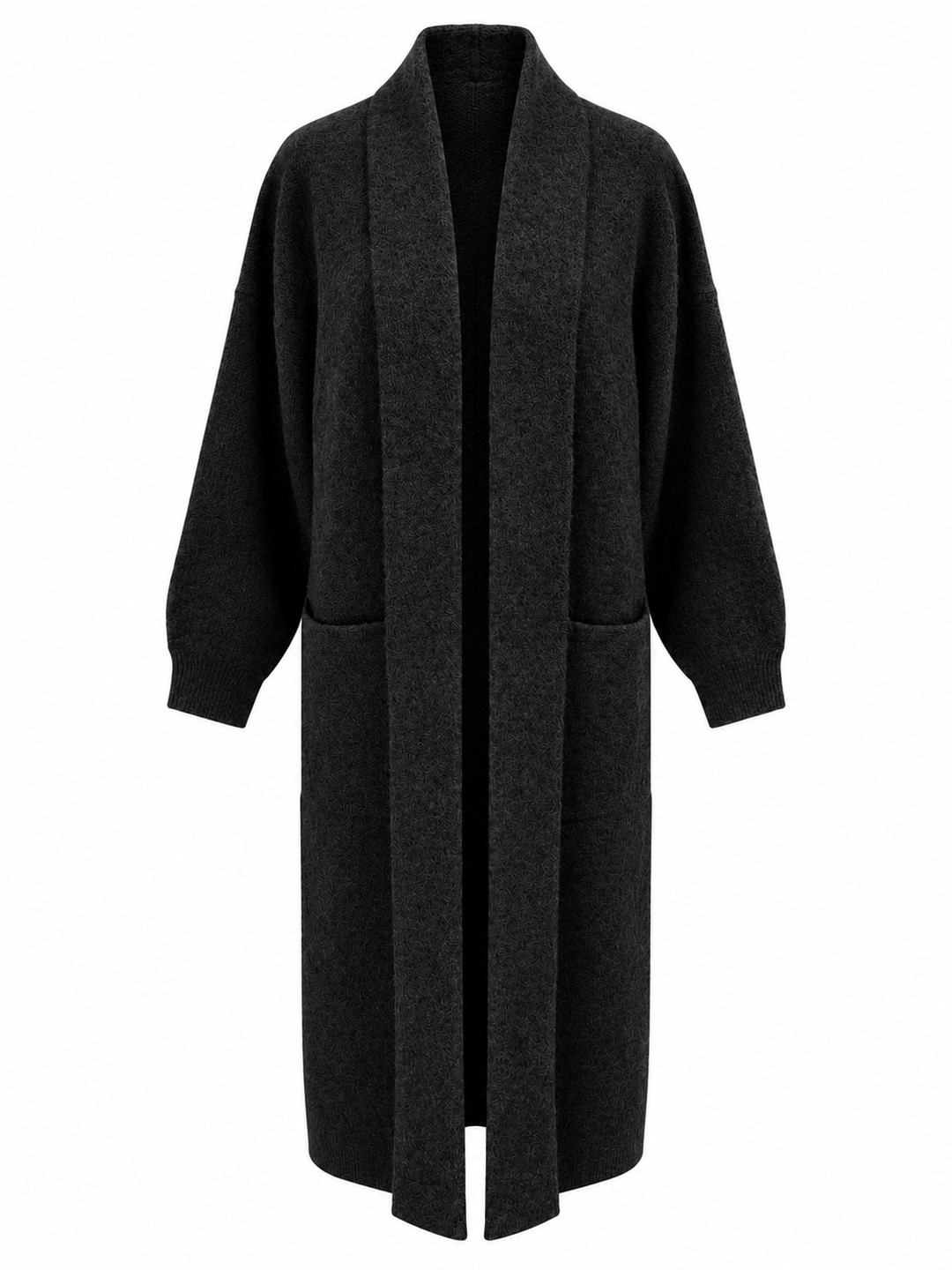Stephanie Longline Cardigan Black