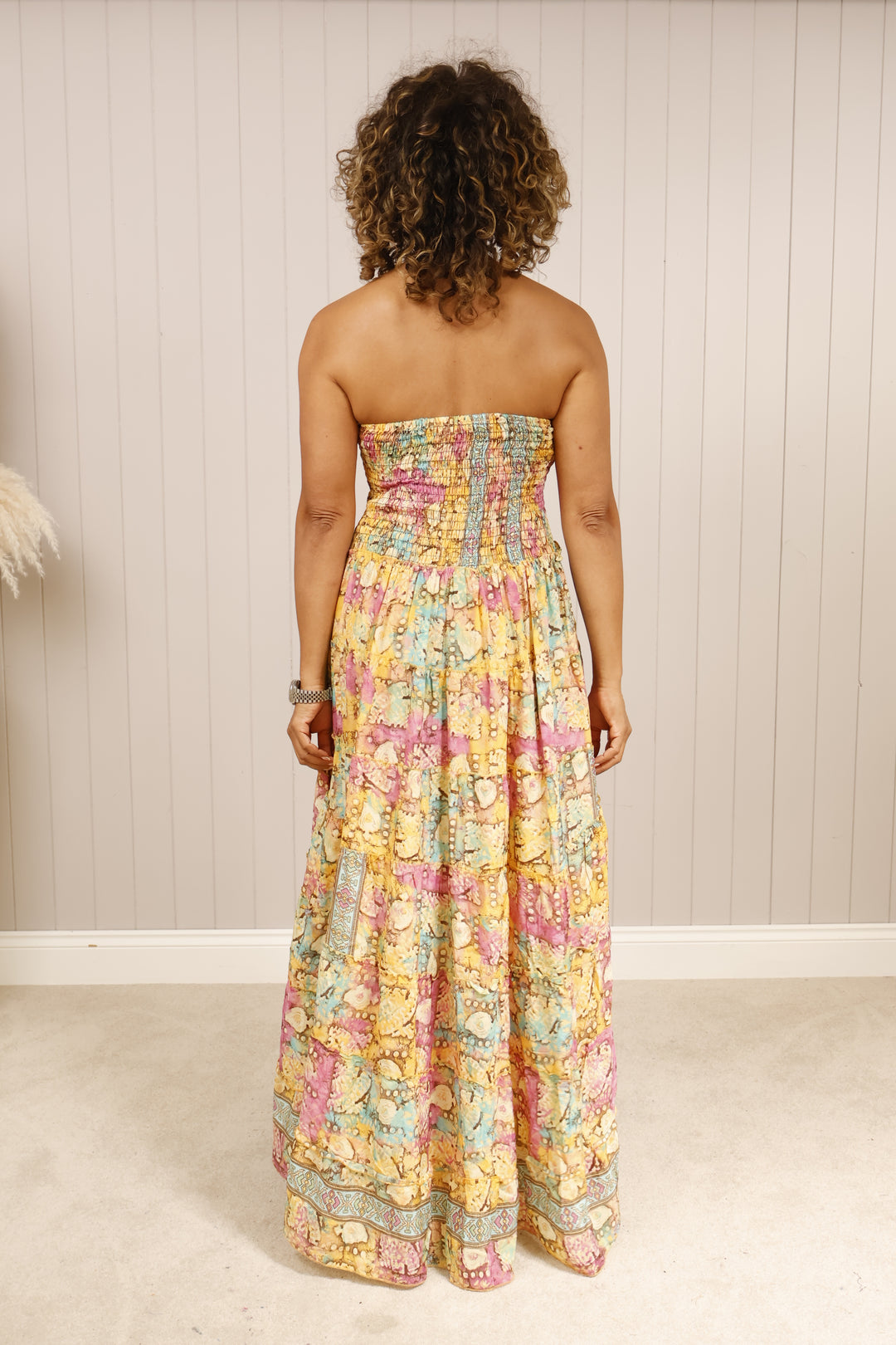Halsey High Low Maxi Dress Mustard