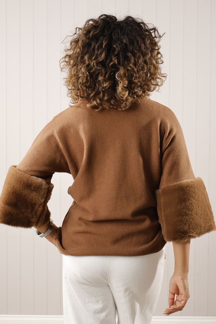 Isabelle Cowl Luxe Jumper Chocolate
