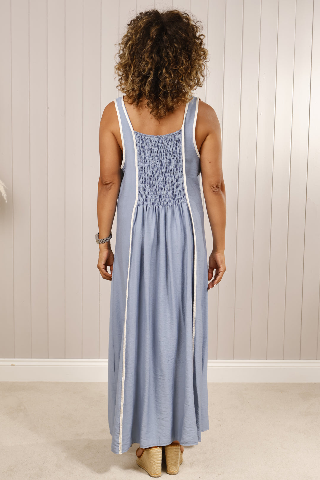 Charlie Panel Dress Blue