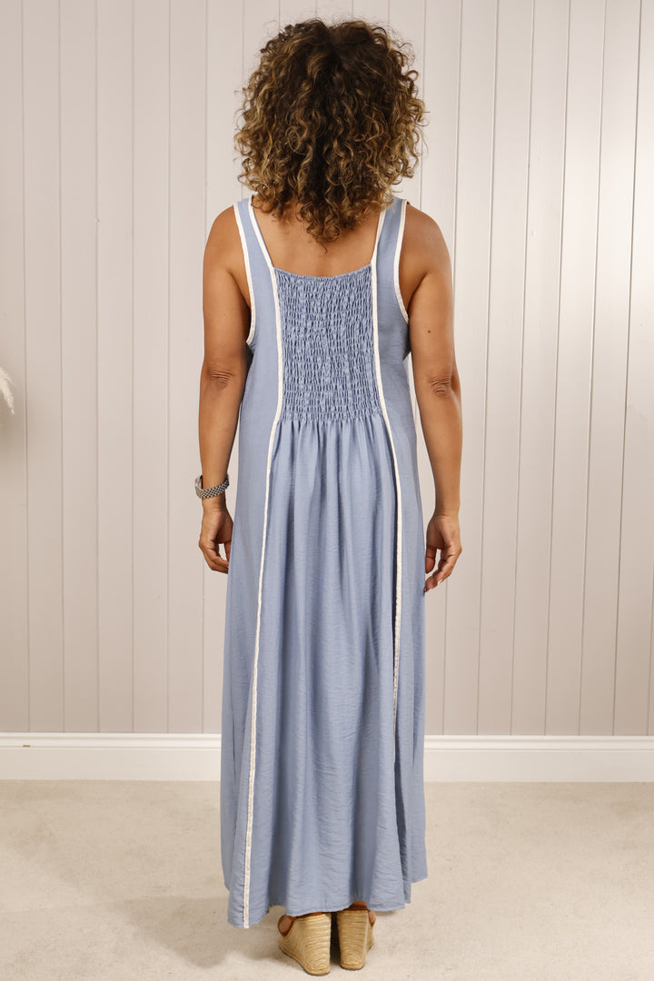 Charlie Panel Dress Blue