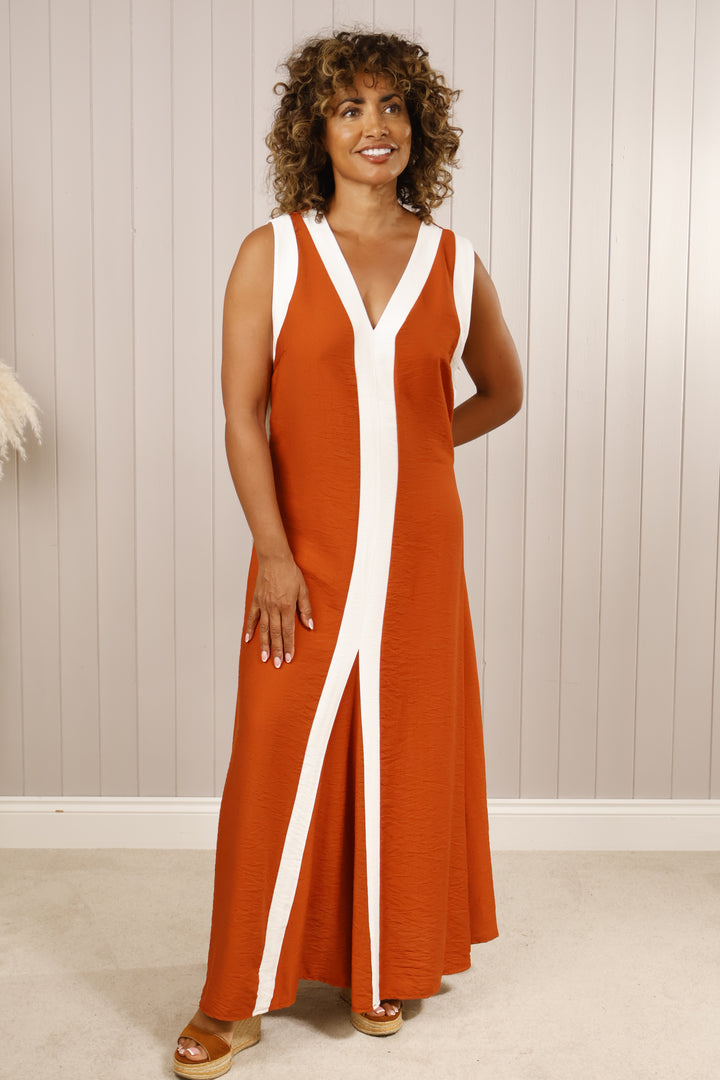 Marie Maxi Dress Rust