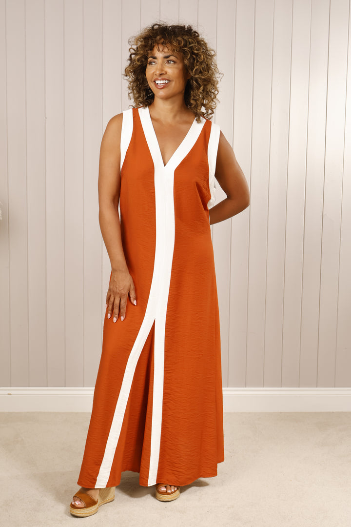 Marie Maxi Dress Rust