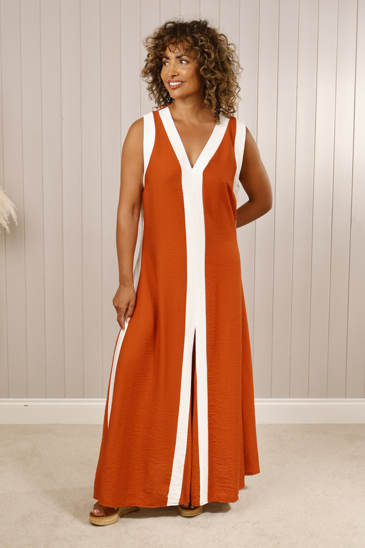 Marie Maxi Dress Rust