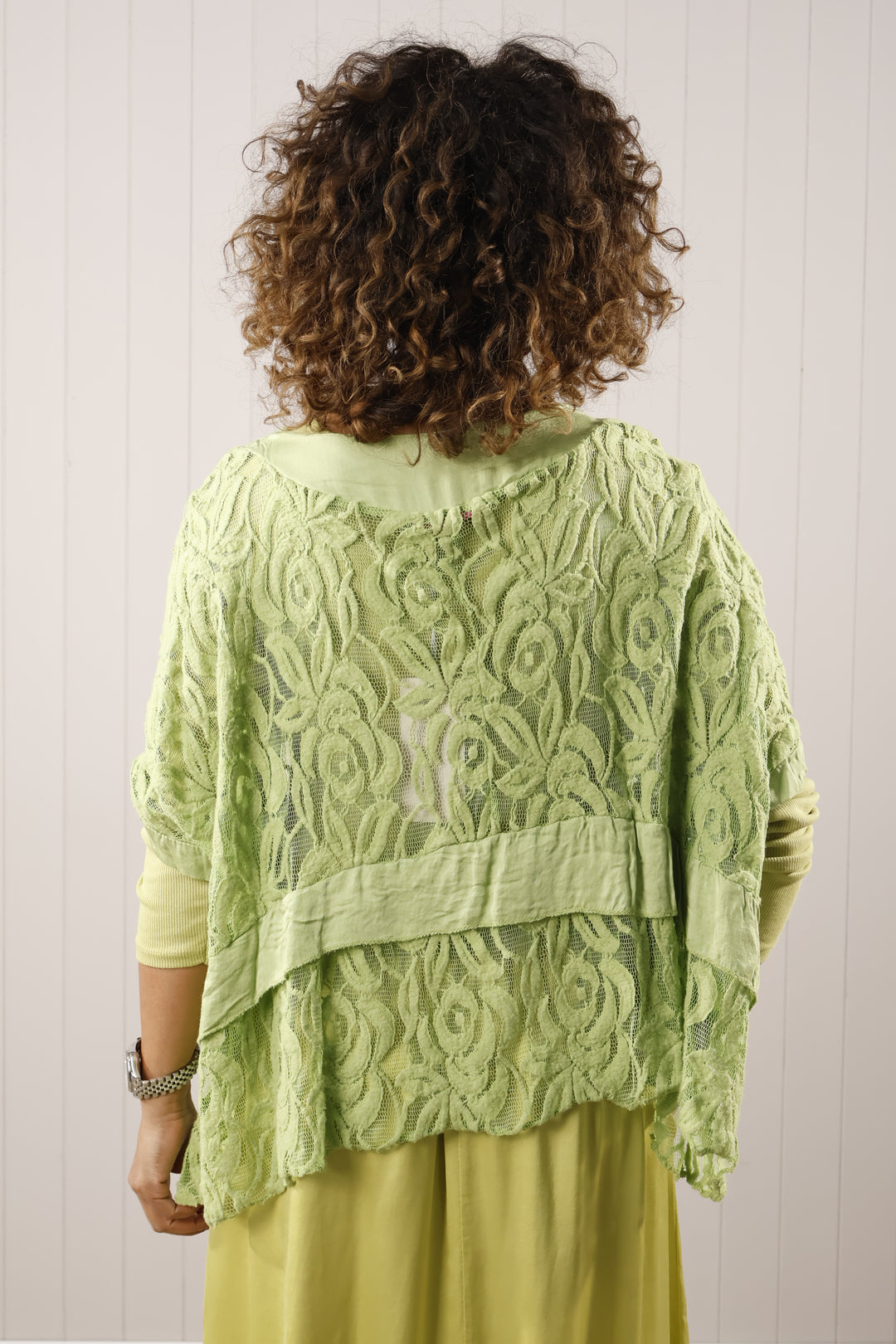 Loretta Lace Top Lime