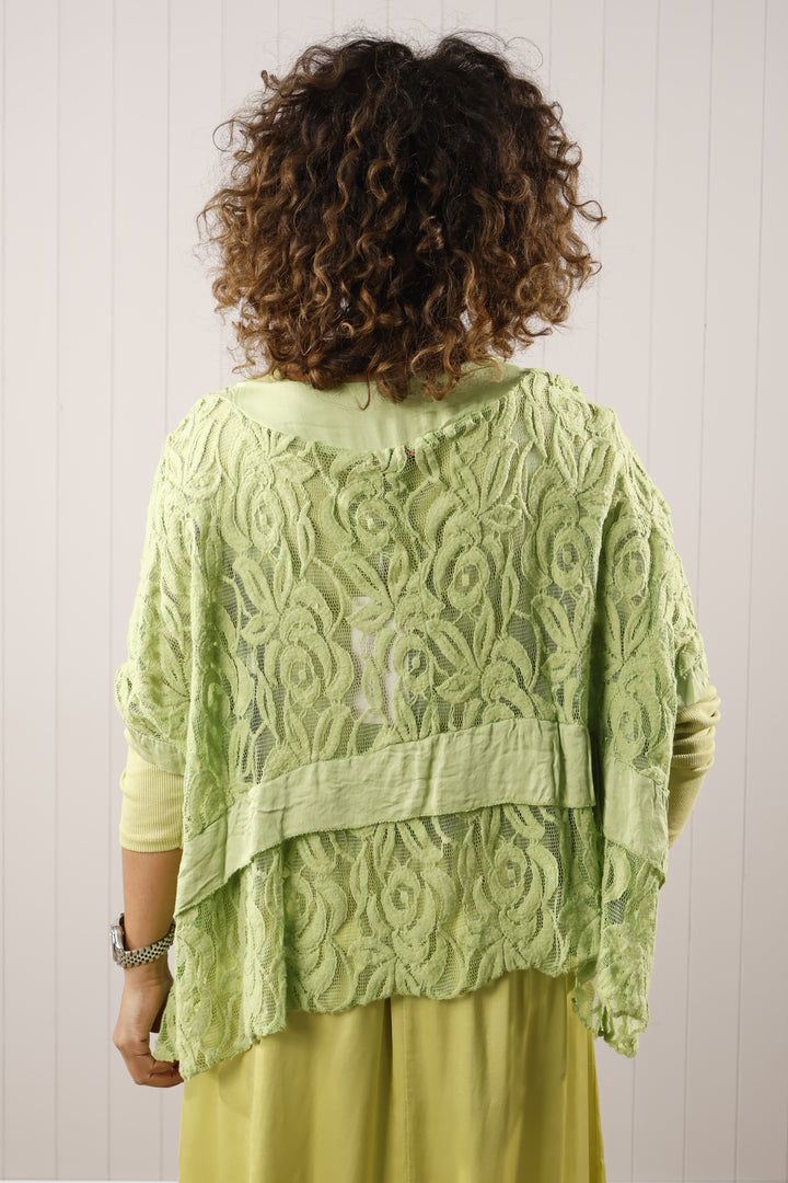 Loretta Lace Top Lime