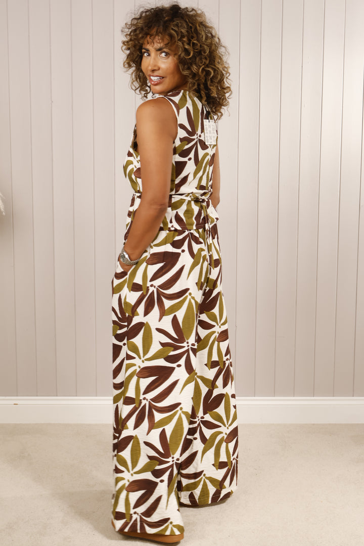Lena Floral Co-Ord Lime