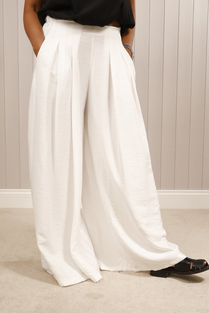 Lila Luxe Trousers White