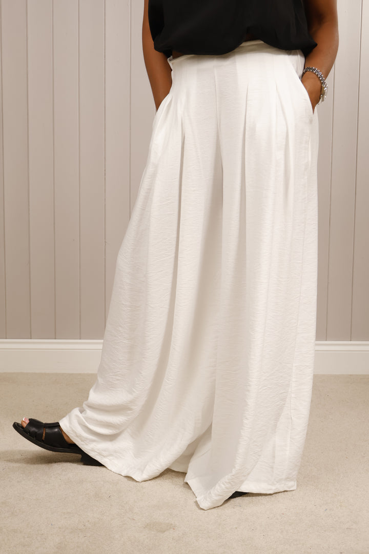 Lila Luxe Trousers White