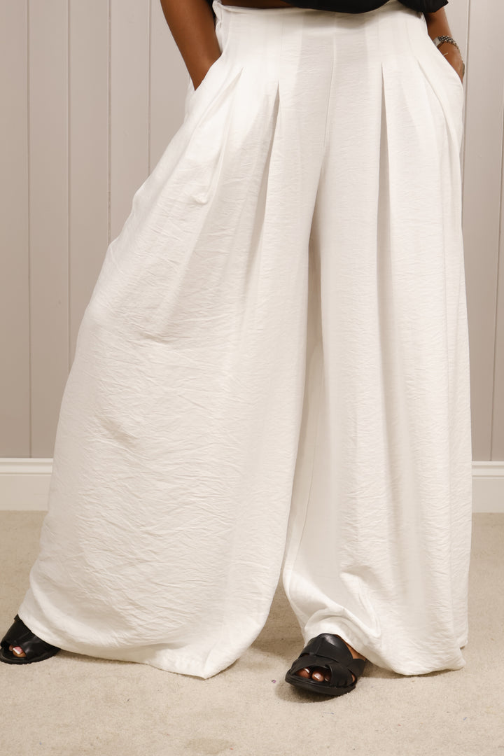Lila Luxe Trousers White