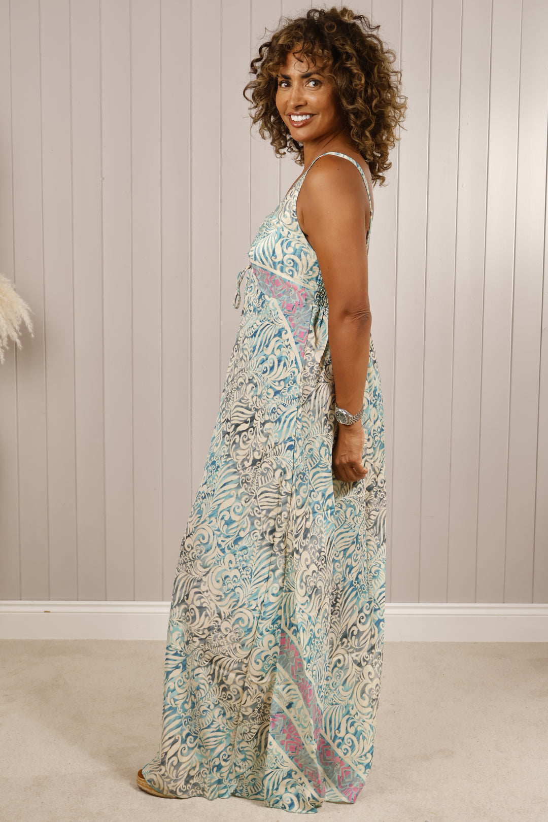 Zyana Maxi Dress Aqua