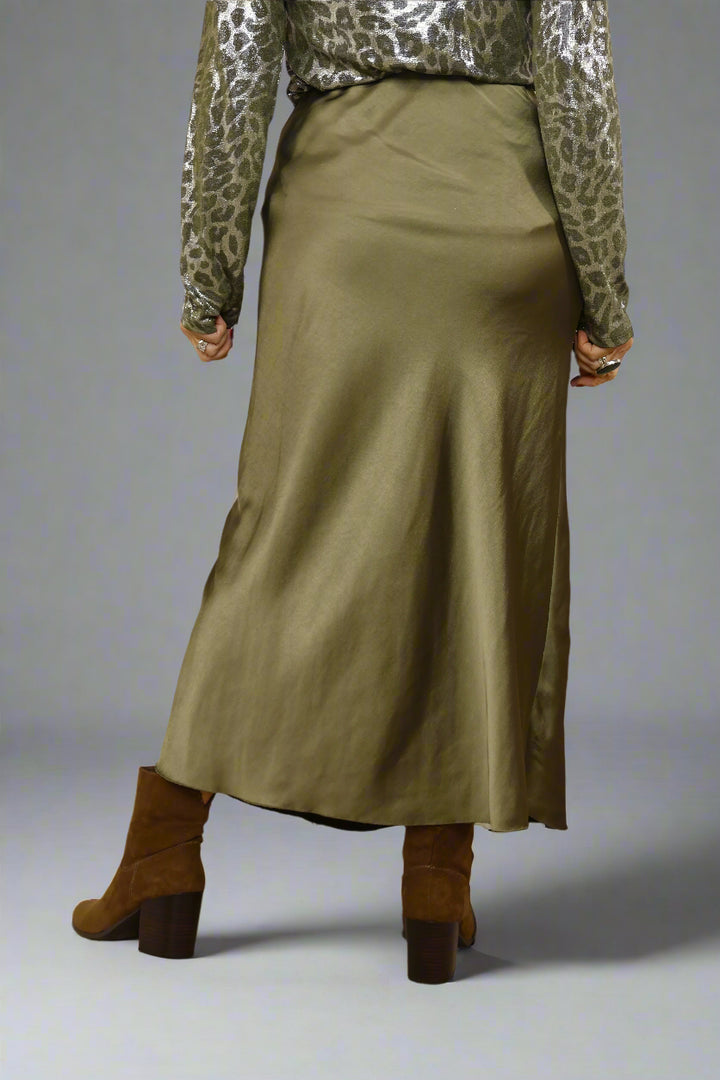 Beatrice Flair skirt Khaki