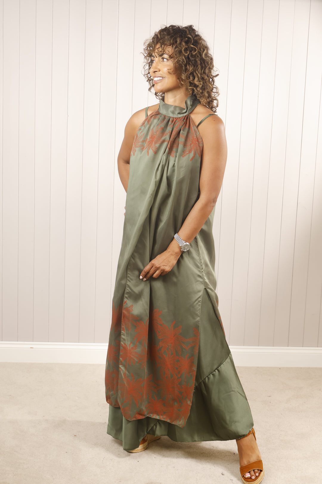 Hallie Maxi Cover Up Khaki