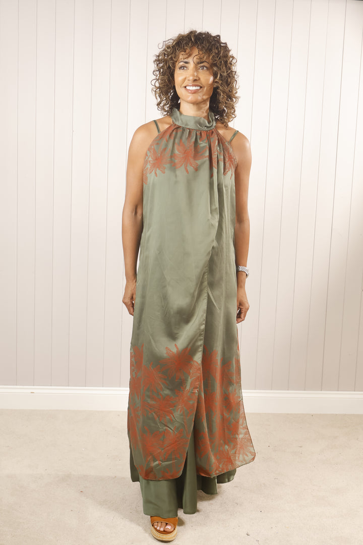 Hallie Maxi Cover Up Khaki