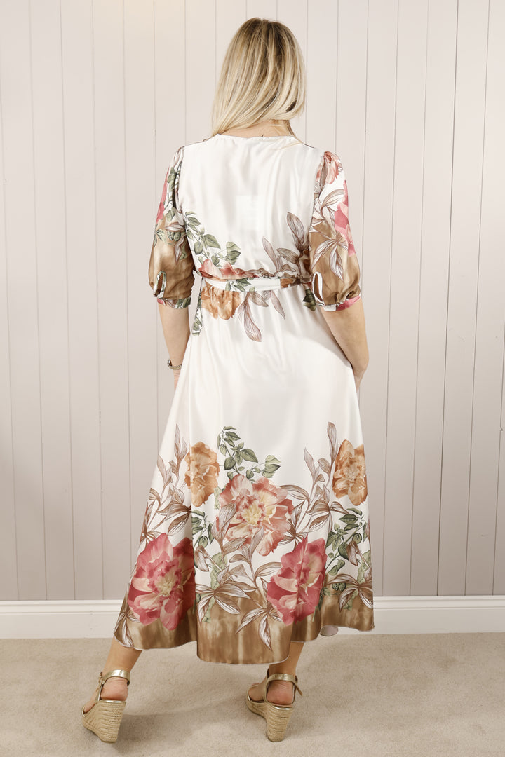 Nicole Floral Dress Pink