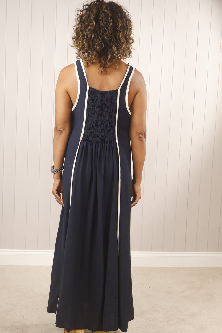 Charlie Panel Dress Navy
