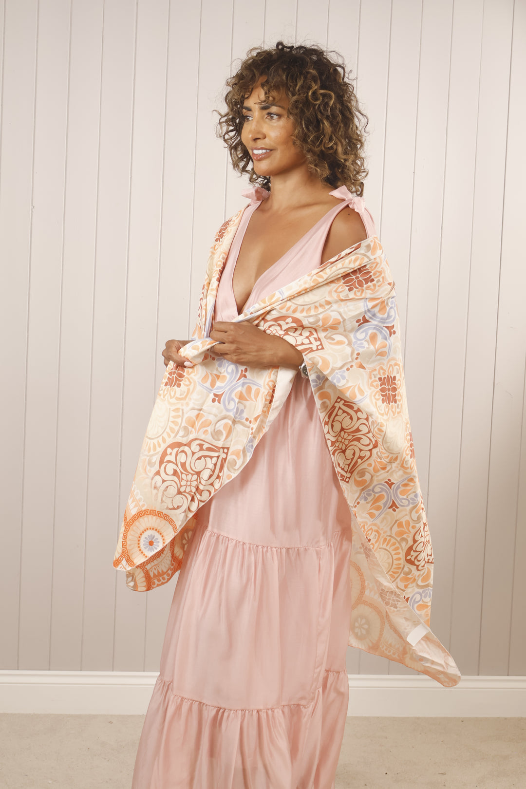 Whitney Aztec Wrap Peach
