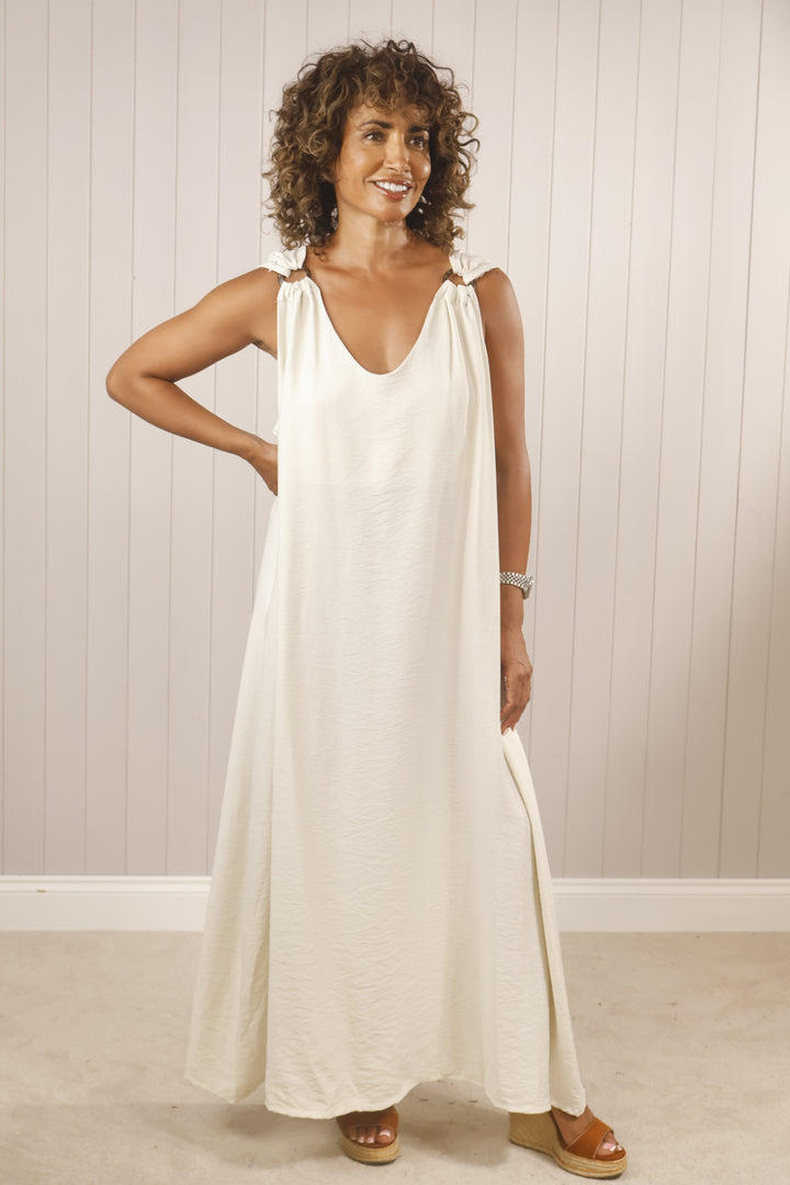 Bailey Loop Dress Beige