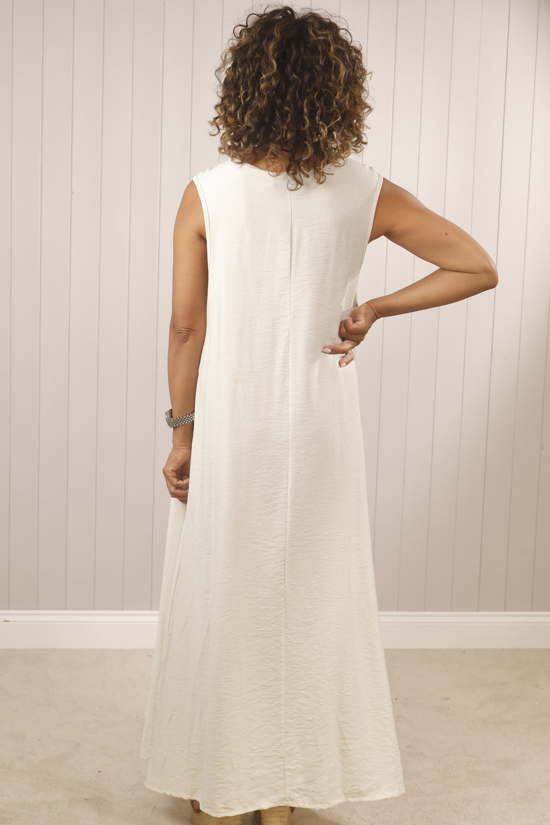 Bailey Loop Dress Beige